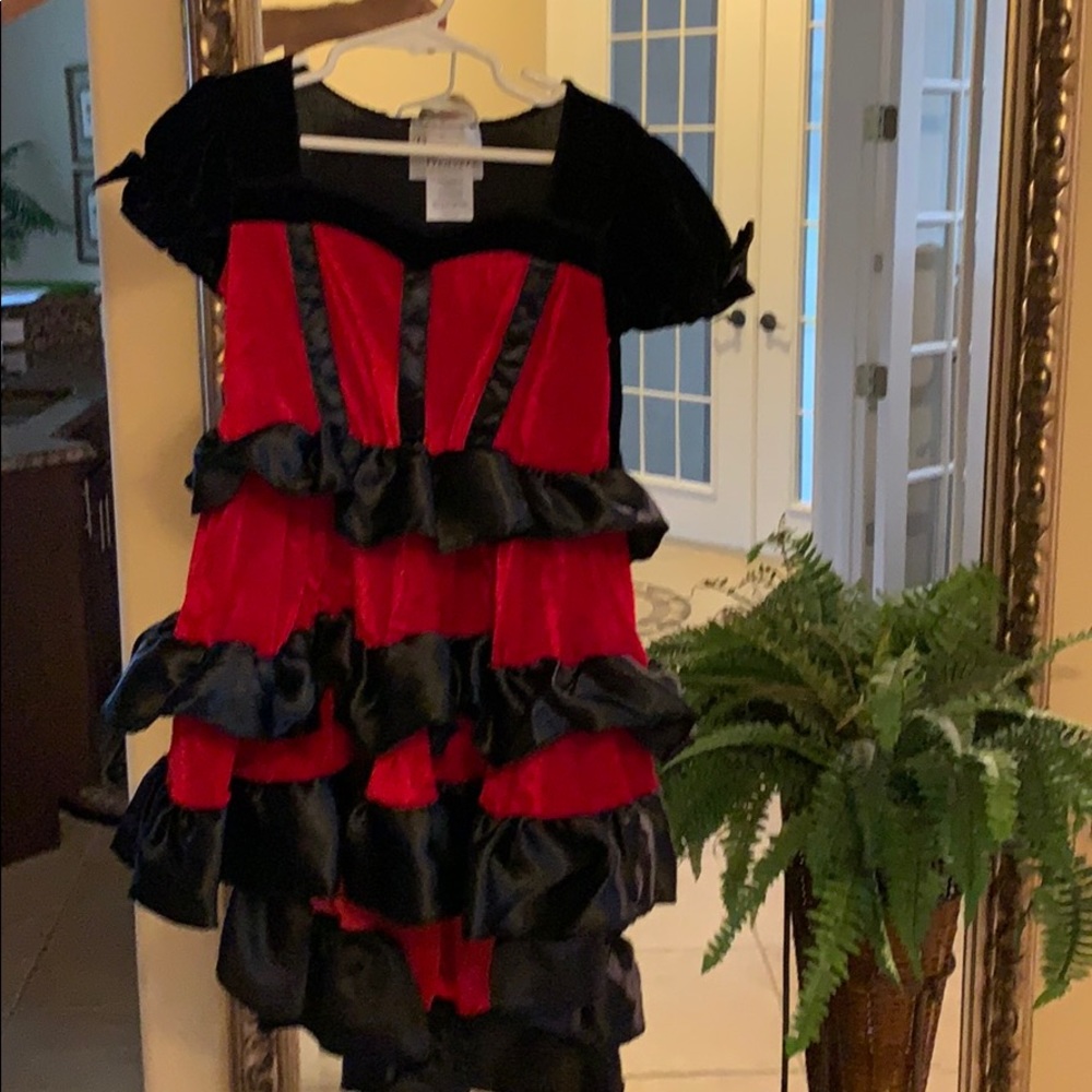 Brand new can can costume. Red and Black.